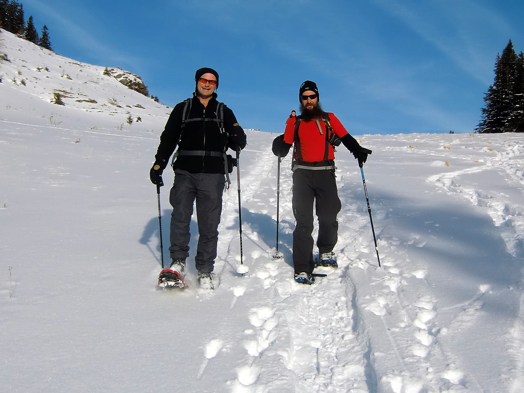 Winterbergwandern mit Schneeschuhen